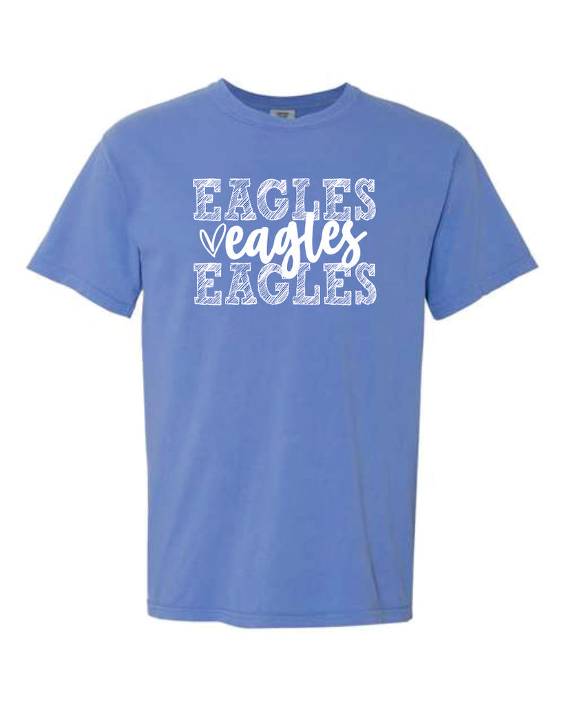 Jefferson Eagles Comfort Color Tee